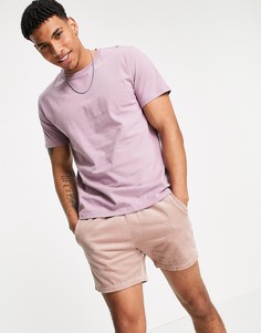 Классическая сиреневая футболка из органического хлопка Topman-Фиолетовый