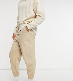 Бежевые джоггеры в стиле oversized из органического хлопка ASOS DESIGN-Нейтральный