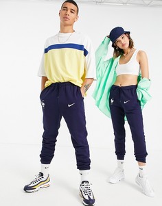 Темно-синие джоггеры Nike Football Euro 2020 France-Темно-синий