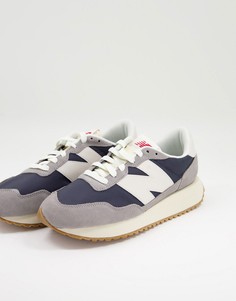 Серые кроссовки New Balance 237-Серый