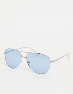 Посеребренные солнцезащитные очки Pilgrim Polly-Серый
