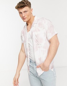 Рубашка узкого кроя в цвете розовая дымка Topman-Розовый цвет
