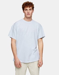 Голубая футболка с принтом Oslo Topman-Голубой