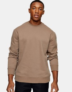 Классический коричневый свитшот Topman-Коричневый цвет