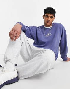Голубой свитшот с надписью "San Francisco" Topman-Фиолетовый цвет