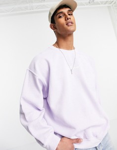 Сиреневый свитшот с принтом "Hollywood" Topman-Фиолетовый цвет