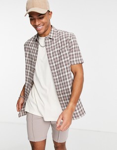 Рубашка в розовую клетку Topman-Розовый цвет