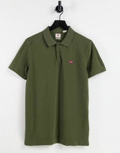 Зеленая футболка-поло с маленьким логотипом Levis-Зеленый цвет Levis®