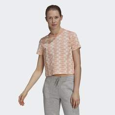 Укороченная футболка Brand Love adidas Sportswear