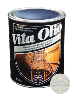 Масло Интерьерное Vita Olio Серебристо-серый 0,75 л. с воском Живая Краска