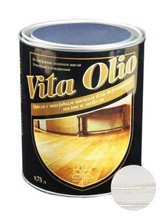Масло Для полов и мебели Vita Olio Беленый дуб 0,75 л. с воском Живая Краска