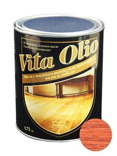 Масло Для полов и мебели Vita Olio Вишня 0,75 л. с воском Живая Краска