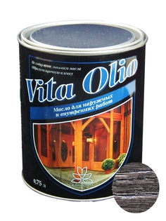 Масло Наружных работ Vita Olio Эбеновое дерево 0,75 л. без воска Живая Краска