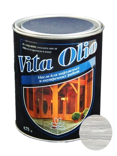 Масло Наружных работ Vita Olio Береза 0,75 л. без воска Живая Краска
