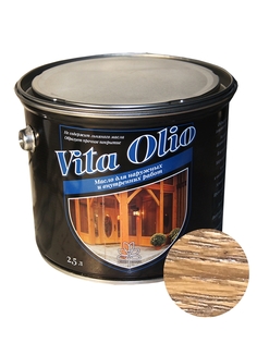 Масло Наружных работ Vita Olio Каштан 5 л. без воска Живая Краска