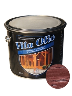 Масло Наружных работ Vita Olio Махагон 5 л. без воска Живая Краска
