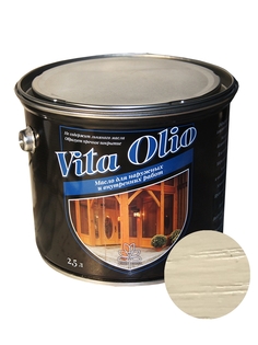 Масло Наружных работ Vita Olio Дуб обыкновенный 5 л. без воска Живая Краска