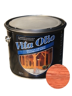 Масло Наружных работ Vita Olio Вишня 5 л. без воска Живая Краска