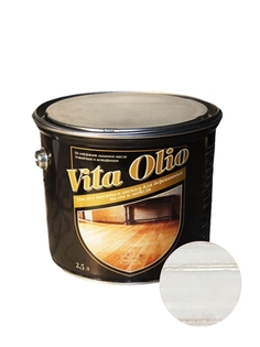 Масло Для полов и мебели Vita Olio Беленый дуб 10 л. с воском Живая Краска