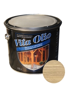 Масло Наружных работ Vita Olio Сосна 2,5 л. без воска Живая Краска