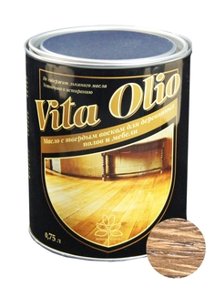 Масло Для полов и мебели Vita Olio Каштан 0,75 л. с воском Живая Краска