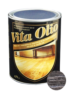 Масло Для полов и мебели Vita Olio Эбеновое дерево 0,75 л. с воском Живая Краска