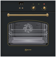 Встраиваемый электрический духовой шкаф Neff B15M42C3 Black