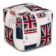 Бескаркасный пуф-куб DreamBag Куб one size, жаккард, Флаги