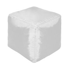 Бескаркасный пуф-куб Pazitif БМО9 one size, оксфорд, Белый