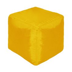 Бескаркасный пуф-куб Pazitif БМО9 one size, оксфорд, Желтый