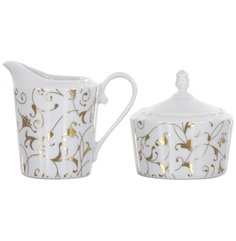 Сахарница и молочник Cmielow Design Studio "COSMOPOLITAN Золотой узор" 163414