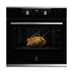 Встраиваемый электрический духовой шкаф Electrolux OKC6H41X Black