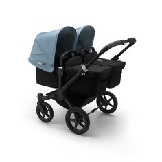 Коляска 2 в 1 для двойни Bugaboo donkey3 twin black/black/vapor blue
