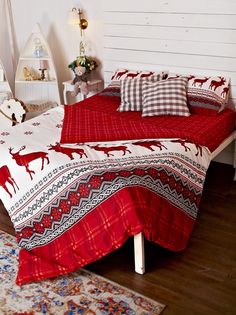 Комплект постельного белья Фланель "Нордик" 1,5 спальный 70х70 TM Textile