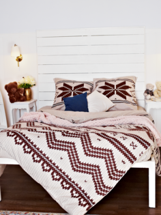 Комплект постельного белья Фланель "Северная легенда беж." Евро 50х70 TM Textile