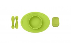 Набор посуды из 4-х предметов Ezpz First Food Set лайм