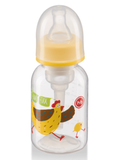 Бутылочка антиколиковая Happy Baby с силиконовой соской 120 мл., lemon