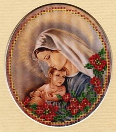 Вышивка бисером Мать и дитя 24/БП, 20,5x29,5 см от Матренин посад