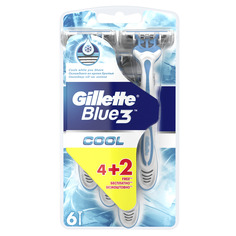 Одноразовая мужская бритва Gillette Blue3 6 шт,