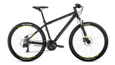 Велосипед Forward Apache 27.5 3.0 Disc 2020 21" черный матовый