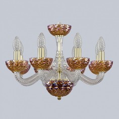Подвесная люстра Ivele Crystal 1311/8/165 G Cl/Shampan/M-1F Bohemia Ivele Crystal