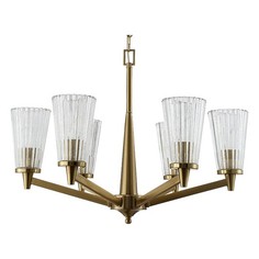 Подвесная люстра LAURA SP-PL6 BRONZE Crystal Lux