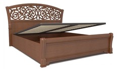 Кровать двуспальная Любимый Дом Александрия 160х200 см, коричневый