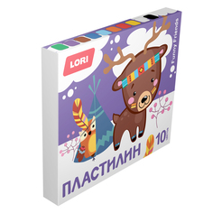 LORI Пластилин FUNNY FRIENDS, 10 цветов, по 15 гр., без европодвеса