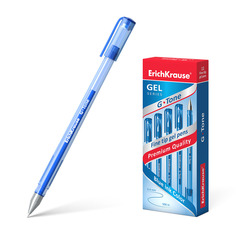 Ручка гелевая ErichKrause® G-Tone синий в коробке по 12 шт