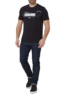 Футболка мужская John Jeniford JJT-211-204 черная XL