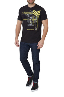 Футболка мужская John Jeniford JJT-211-207 черная XL