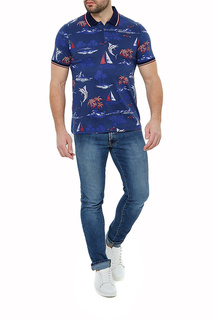 Футболка-поло мужская John Jeniford JJT-201-109 синяя L-176