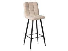 Барный стул ДП2-08 Барный М106 Канди крем, велюр/Черный матовый, 2 шт. ДревПром