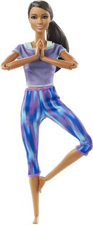 Кукла Барби Made to Move Йога Брюнетка GXF06 Barbie